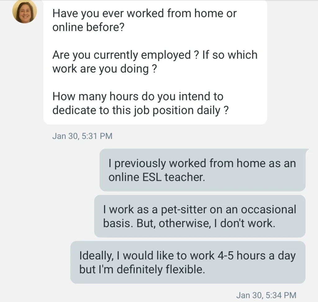 work from home scam