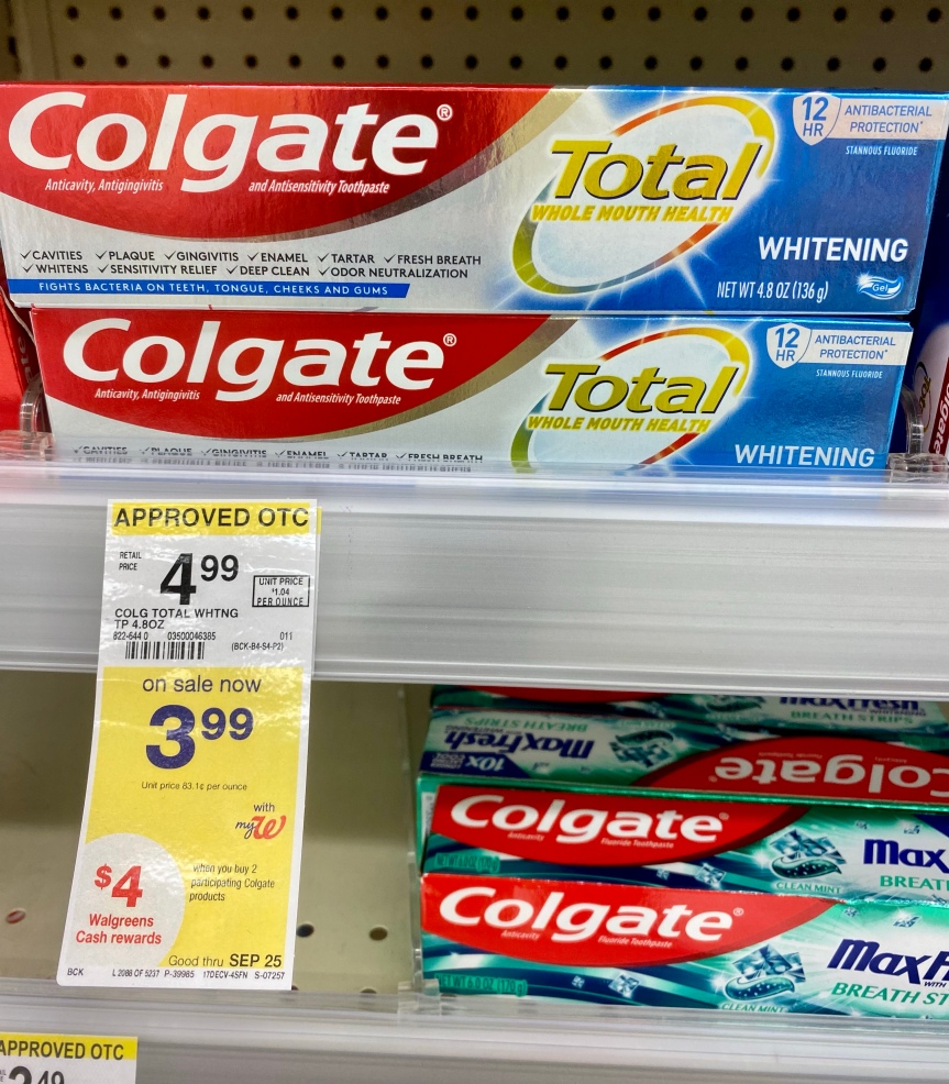 Toothpaste Deals and More at Walgreens